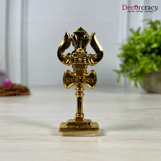 Shree Shiv Trishool Golden Metal SP