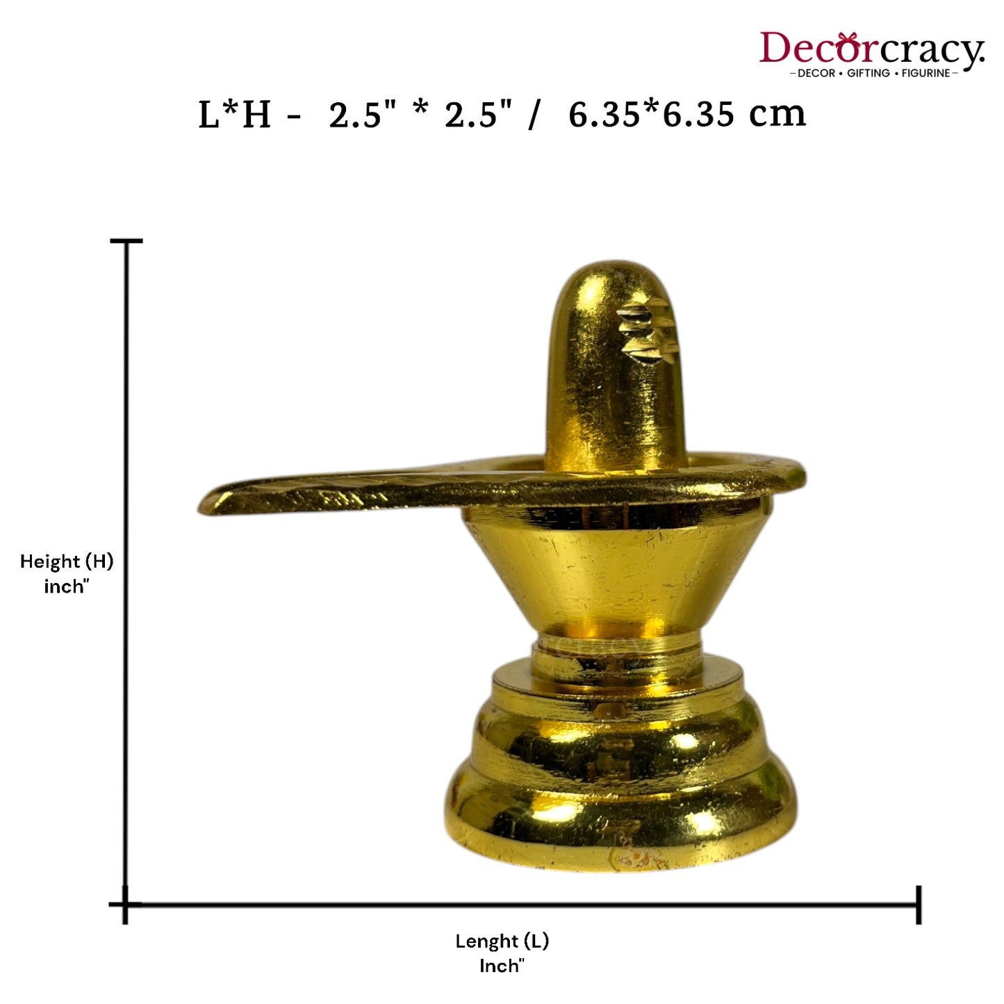 Shivling Golden Metal SP 3"