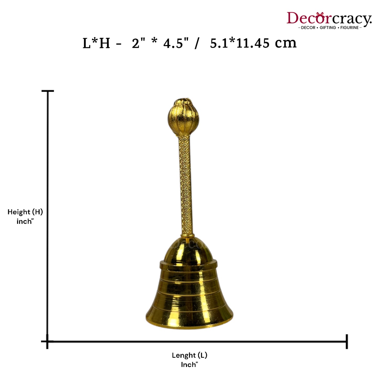 Pooja Ghanti Aarti Golden Metal SP Medium