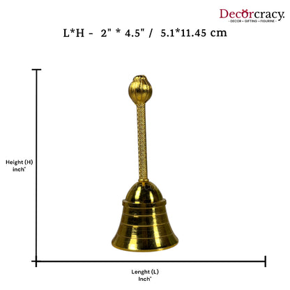 Pooja Ghanti Aarti Golden Metal SP Medium