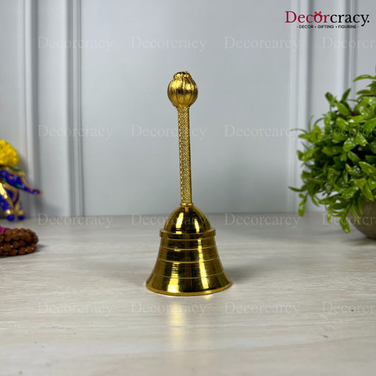 Pooja Ghanti Aarti Golden Metal SP Medium