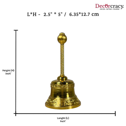 Pooja Ghanti Aarti Golden Metal SP Big