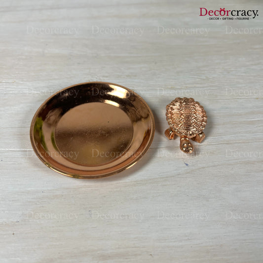 Kachua Plate Vastu Metal Copper SP 4"