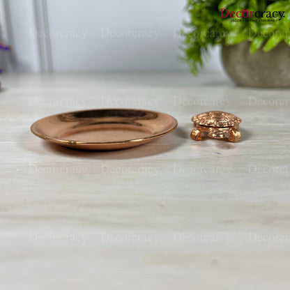 Kachua Plate Vastu Metal Copper SP 4"