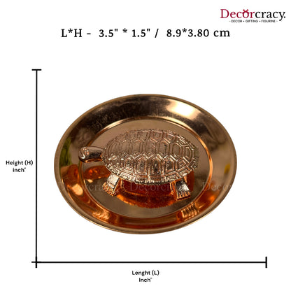 Kachua Plate Vastu Metal Copper SP 5"
