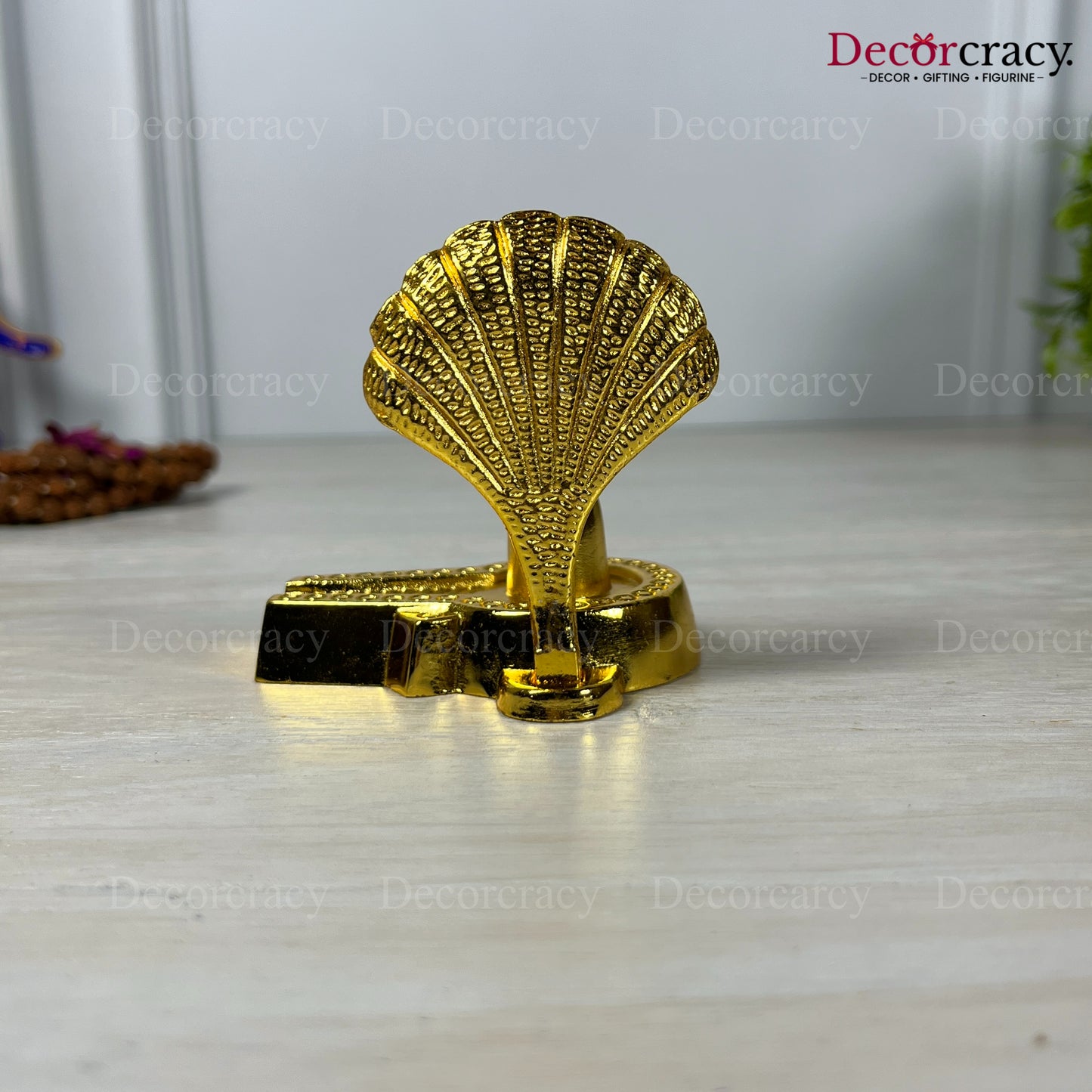 Shivling with Naag Golden Metal SP