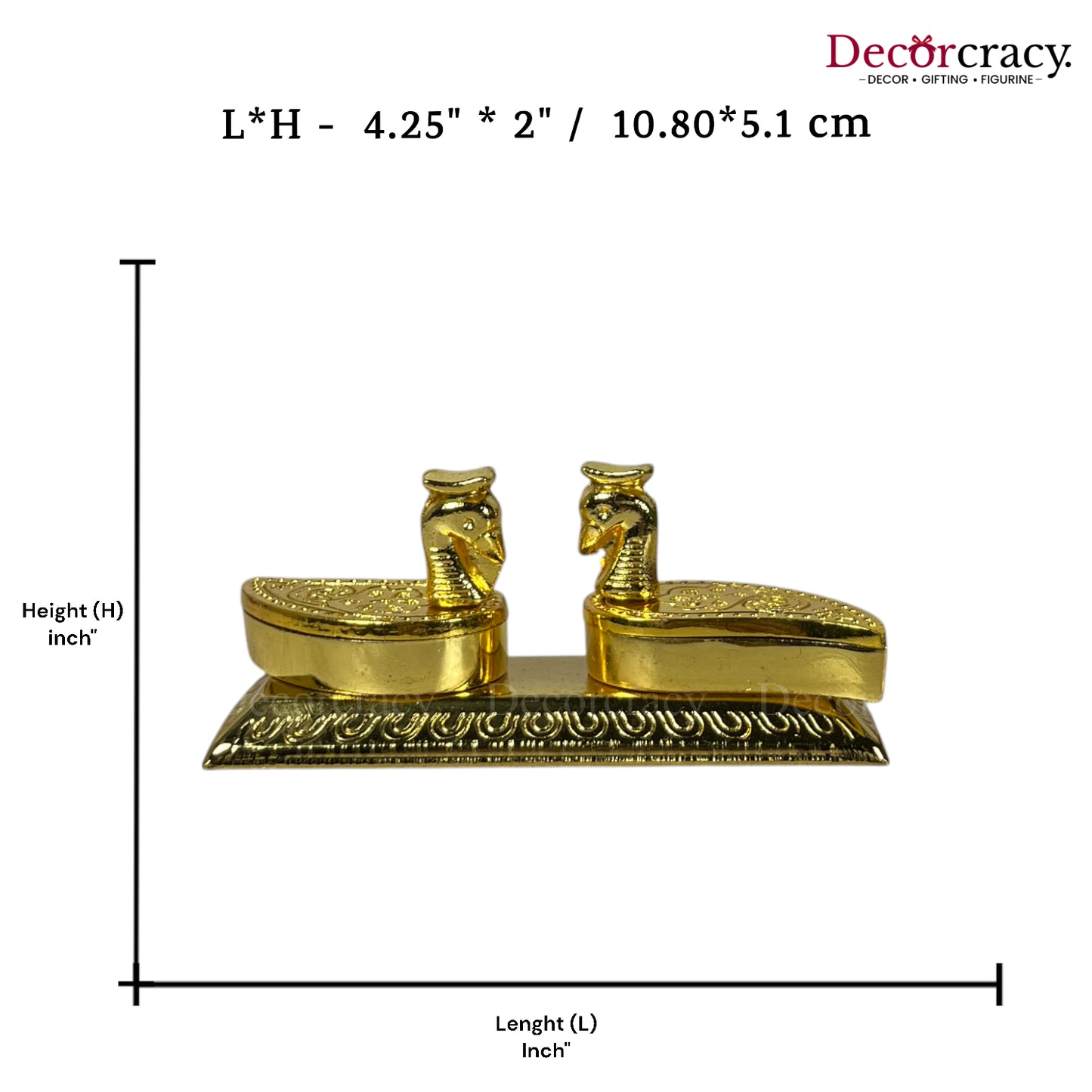 Double Swan Duck Roli Moli Teeka Sindoor Chawal Golden Metal SP