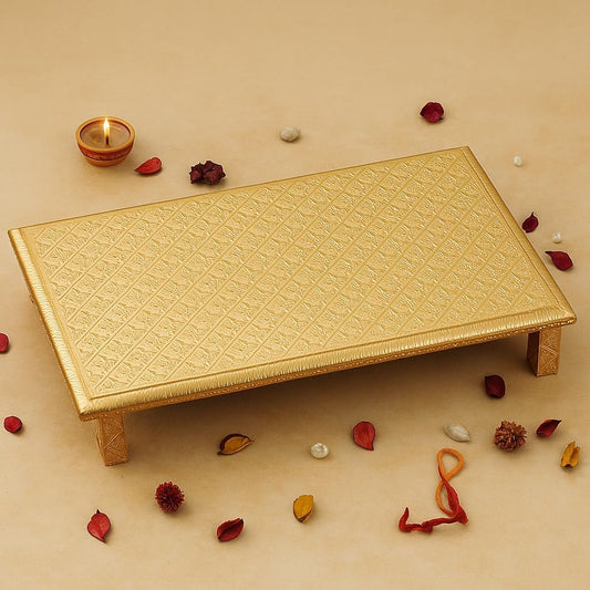 Rajwadi Patla Chowki Wooden 18 x 12 Inch