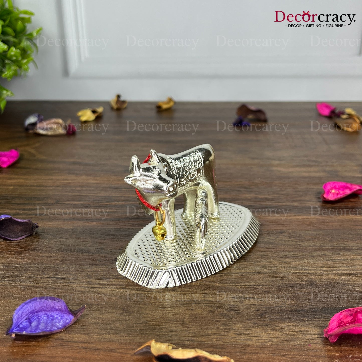Kaamdhenu Guy SP Laxmi Ganesh incarved Metal silver