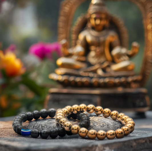 Riche Rich Combo - Pyrite and Black Obsidian